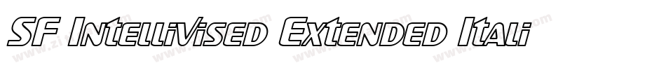 SF Intellivised Extended Italic字体转换